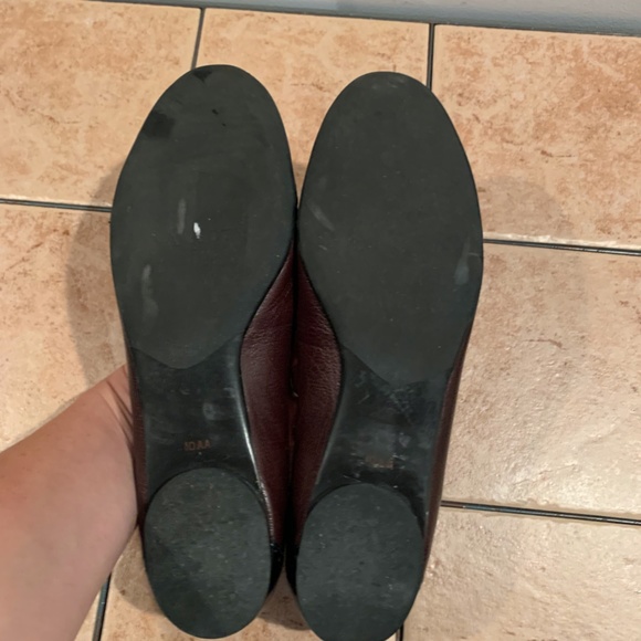 Talbots Wing Tip Leather Ballet Flats 10AA - Picture 10 of 12